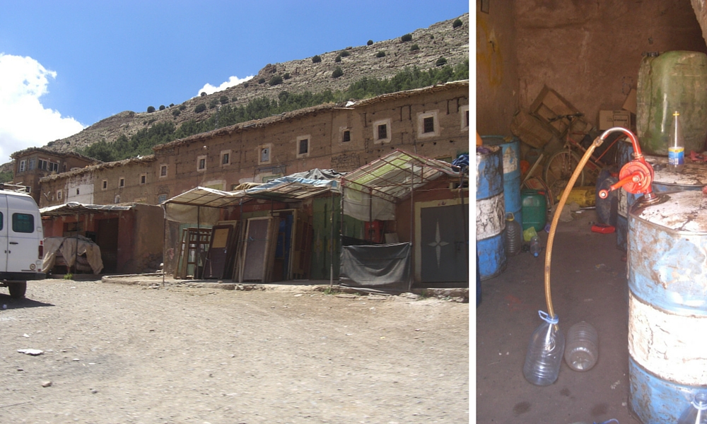 Tabant and the local petrol station...