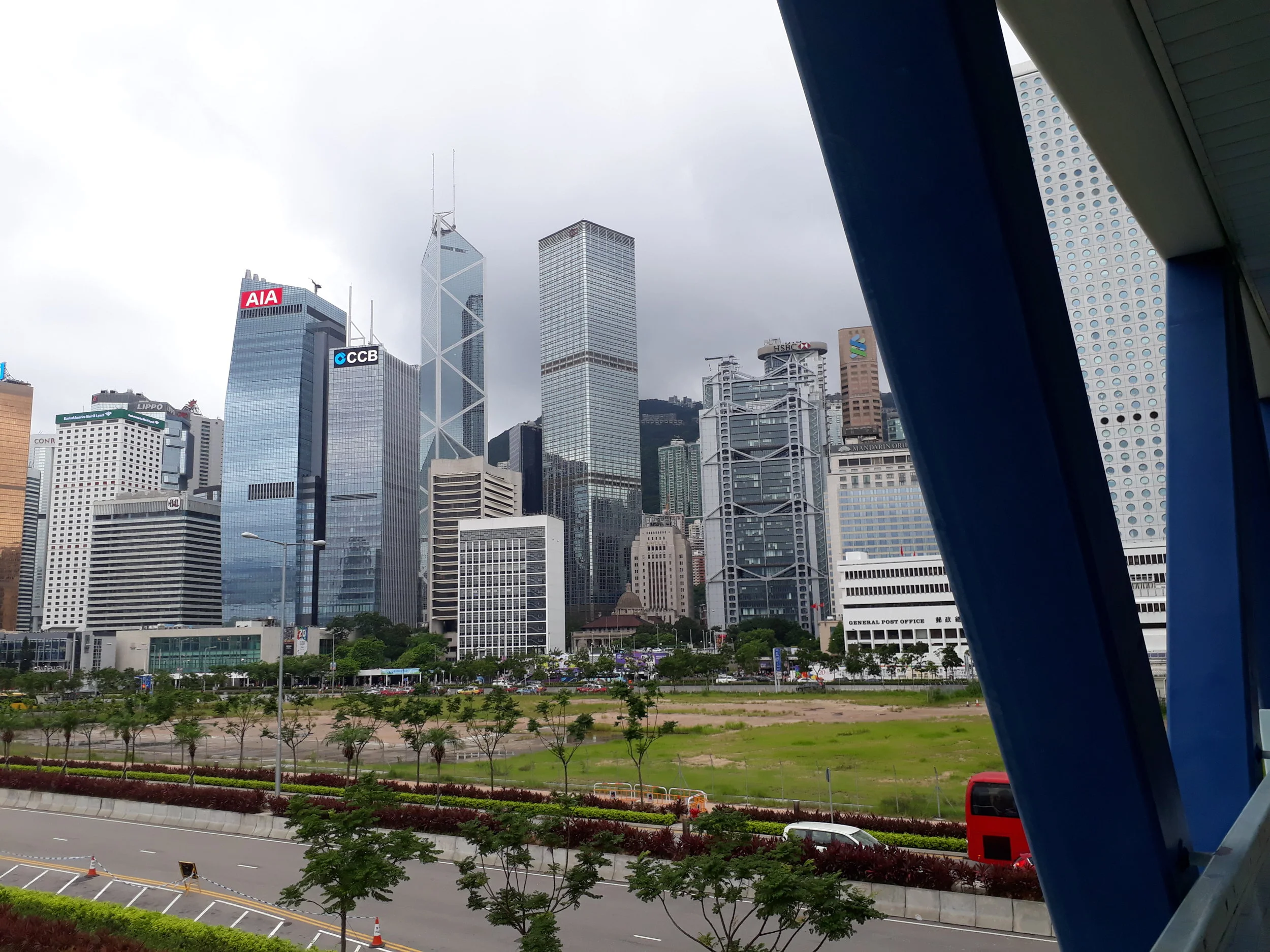 Hard to get my bearings in Hong Kong! The Law Courts and iconic Bank of China building look like toy-town nestled in the middle of all the skyscrapers.