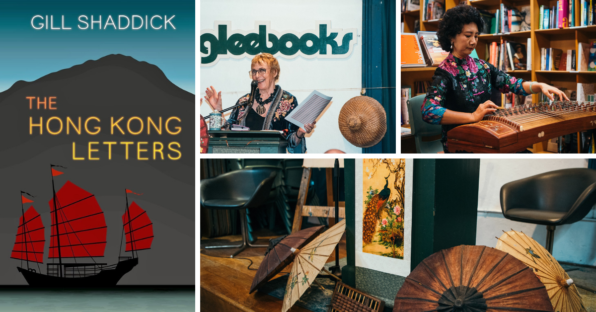 The hong kong letters and pictures from the sydney launch in Gleebooks, march 2019
