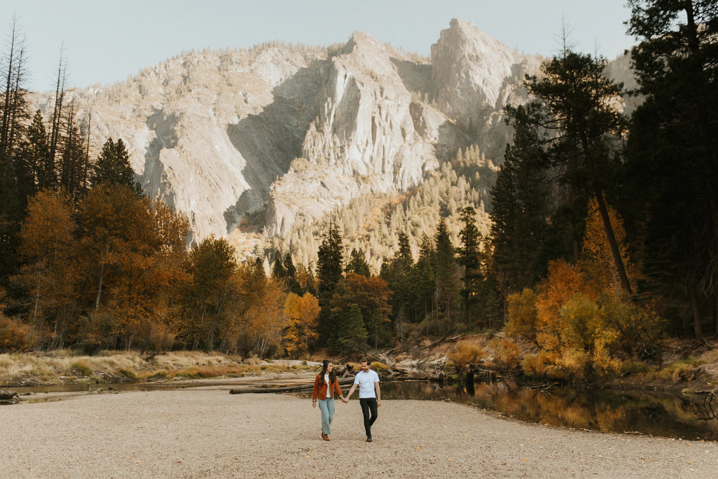 Fall Couples Session / Cathedral Beach / Yosemite 