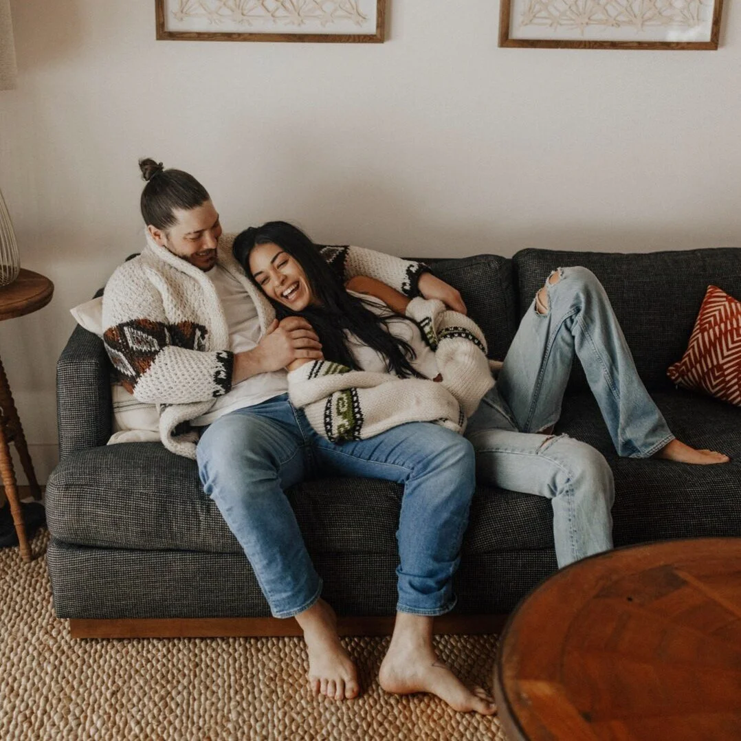 Cozy Winter In-home Airbnb Session in Montana