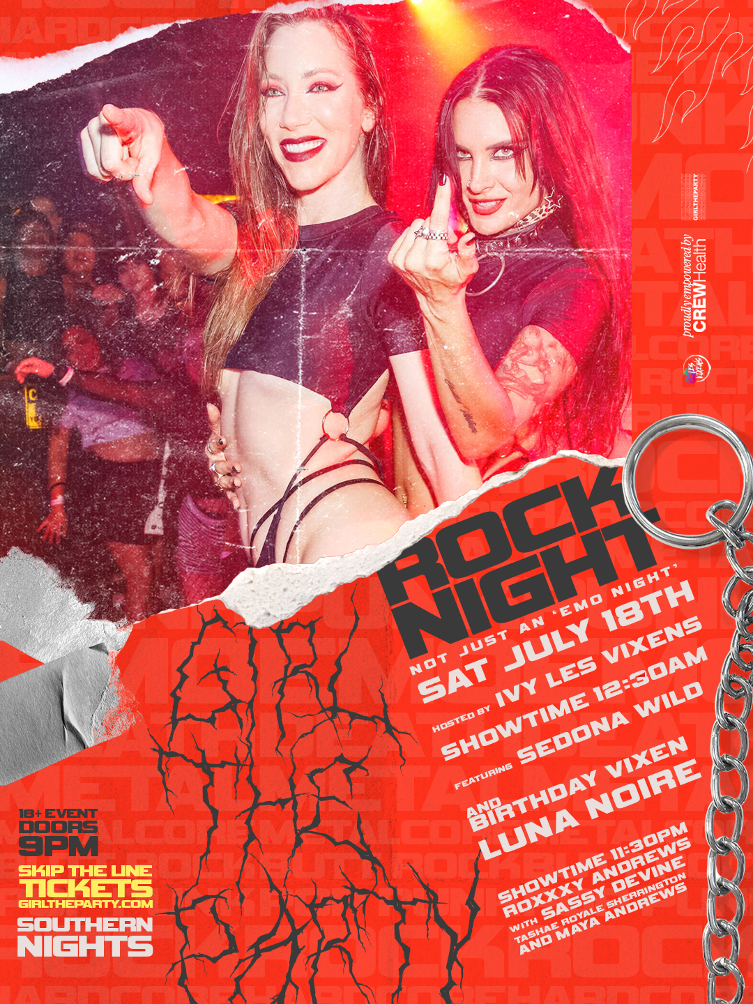 Girl The Party: ROCK NIGHT (not just an 'emo night) 🖤🤘