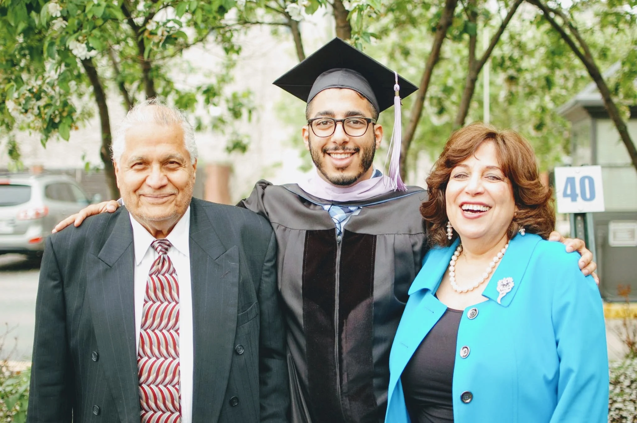 Dr. Paul with his mother and father, Dr. Adel Gayed.
