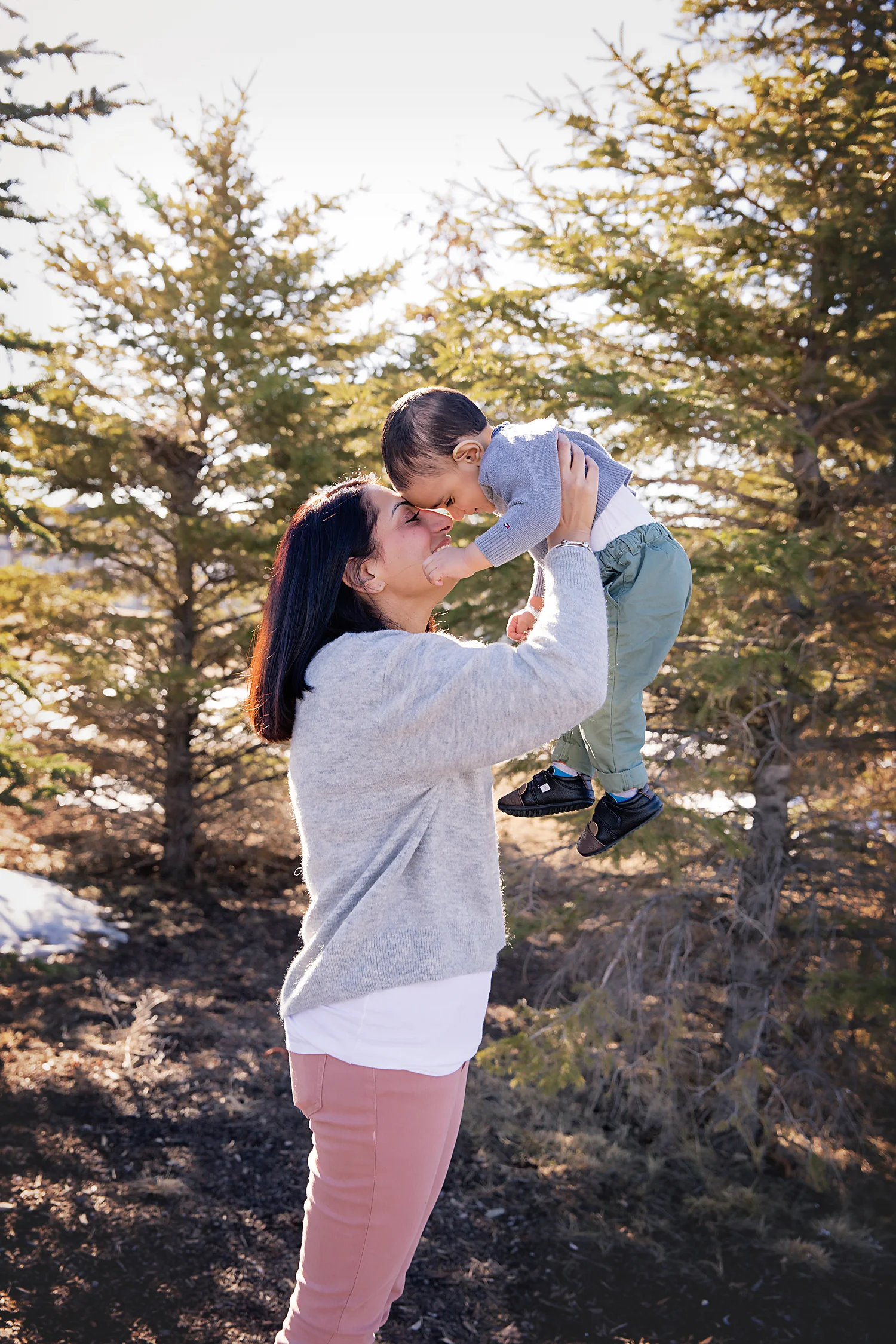 Portrait of a mother and son. Calgary Family Photographer