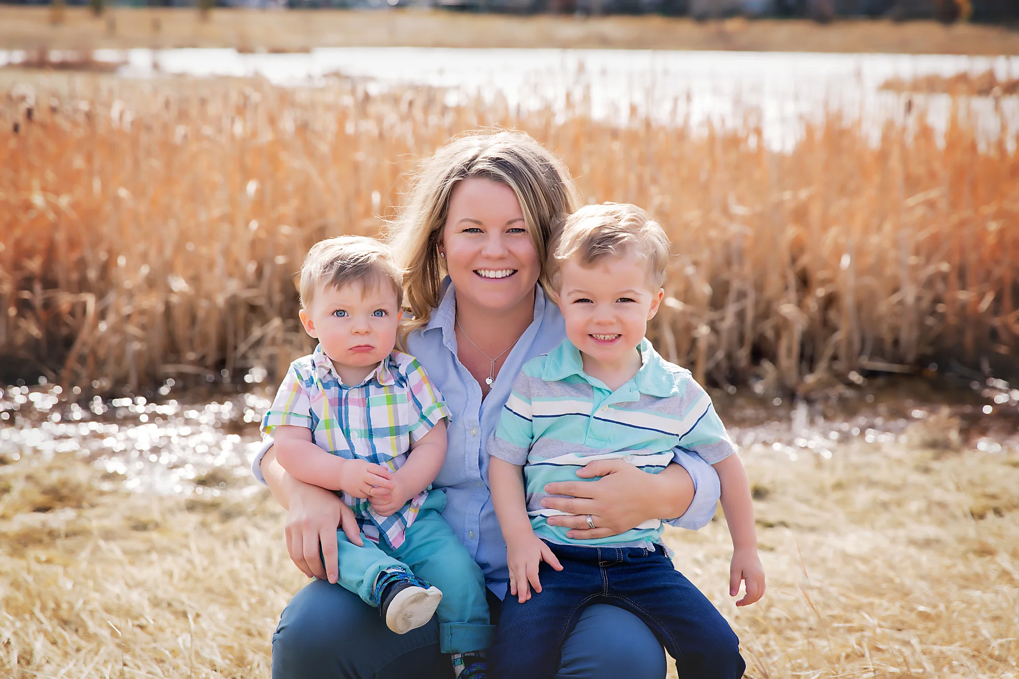 Mother and her 2 boys. Airdrie Family Photographer - Milashka Photography