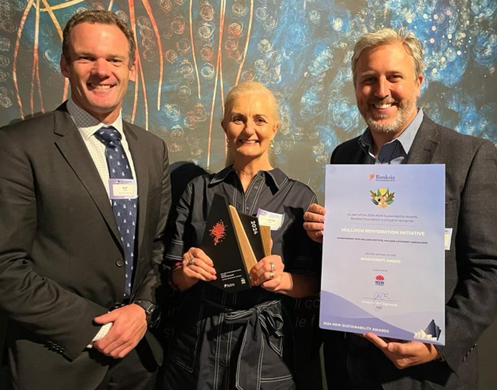 We are thrilled to announce&hellip; the Mulloon Rehydration Initiative has WON the BIODIVERSITY category in the Banksia NSW Sustainability Awards, 2024!

This prestigious award celebrates achievements in conservation, habitat restoration and species 