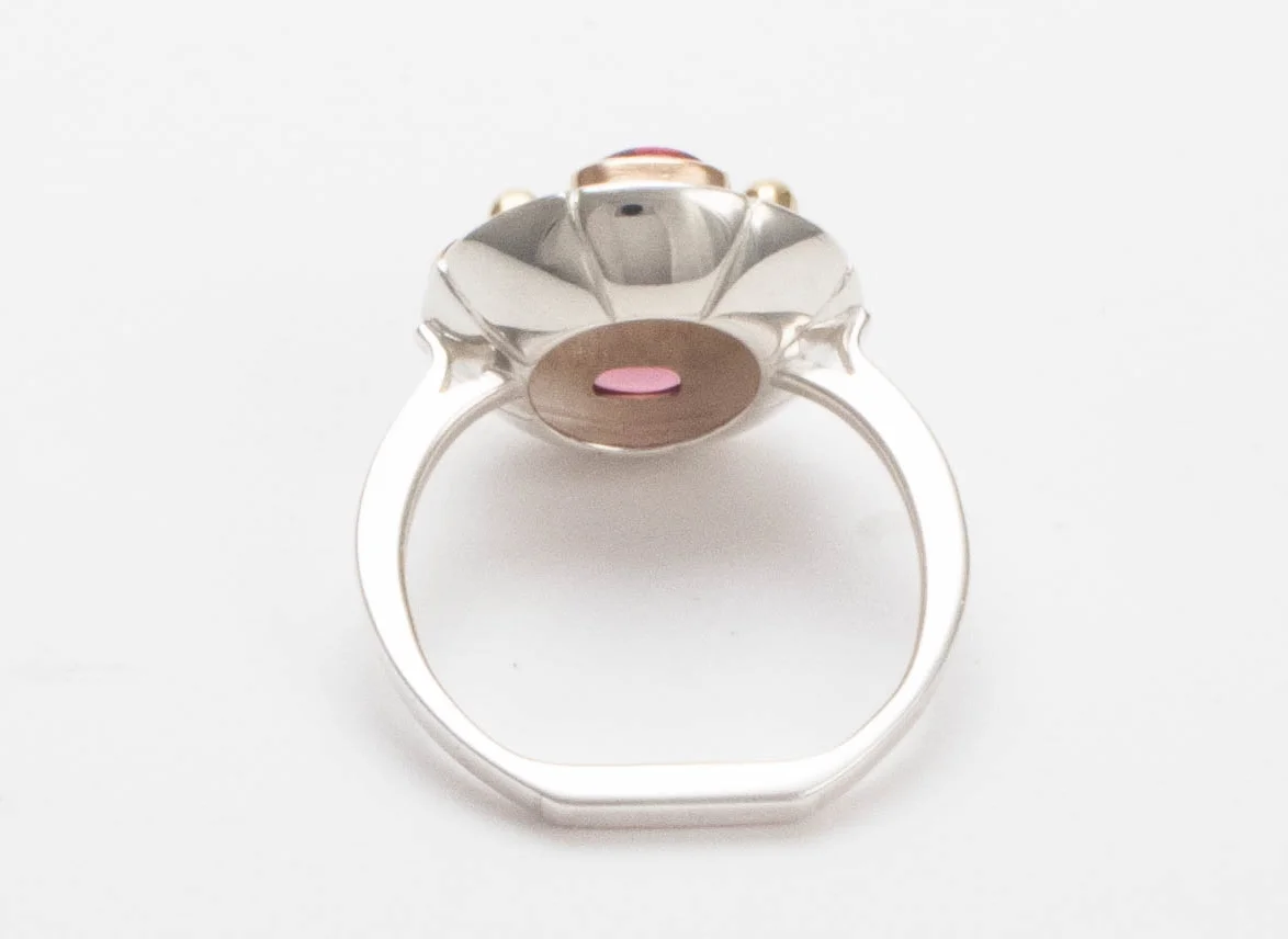 Terrestrial Delight_Sodalite, garnet, 14k and sterling silver (1).jpg