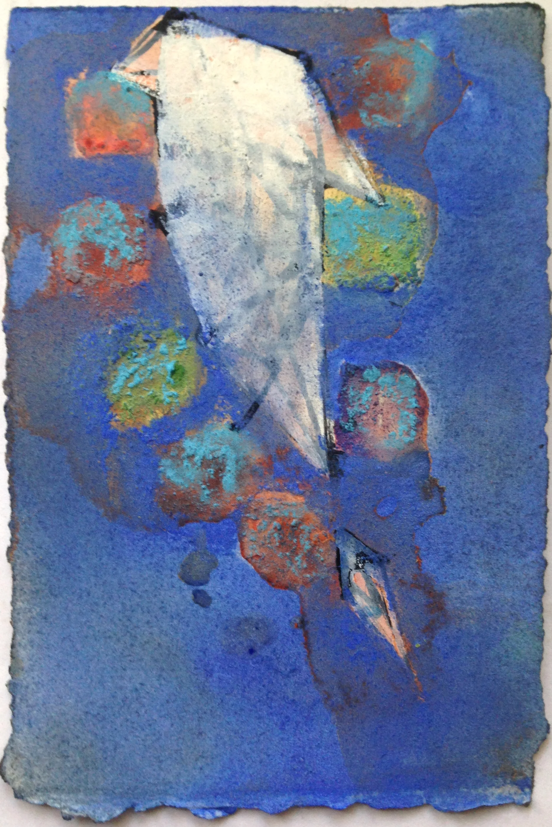   Fludd [eye].  2017. Mixed media on Arches paper, 6 x 4 in. 