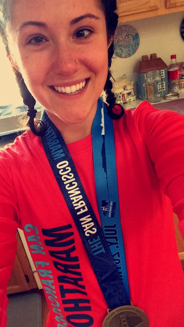 After completing the SF full Marathon, July 2015