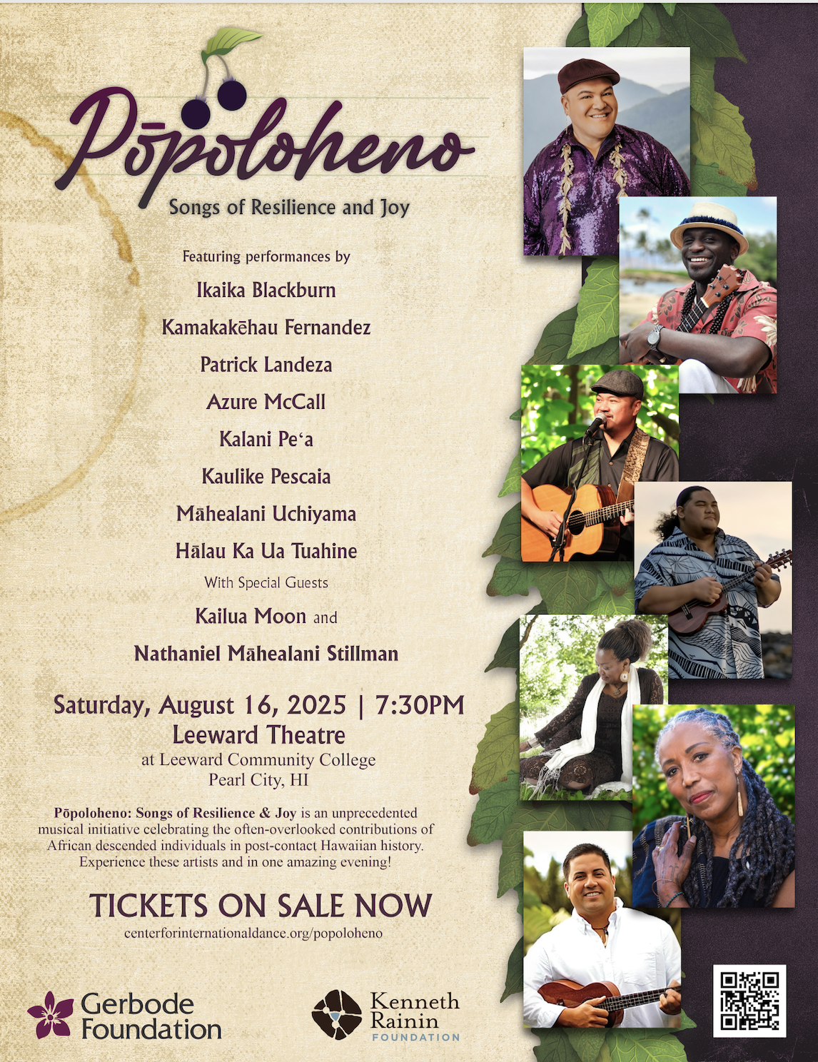Concert—Pōpoloheno: Songs of Resilience and Joy