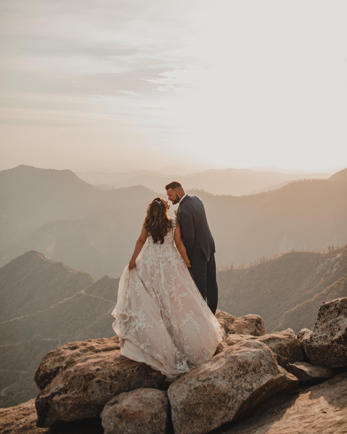 Ending your elopement day with cliffside whiskey &amp; champagne. It&rsquo;s  about the risks worth taking, right? 🥂