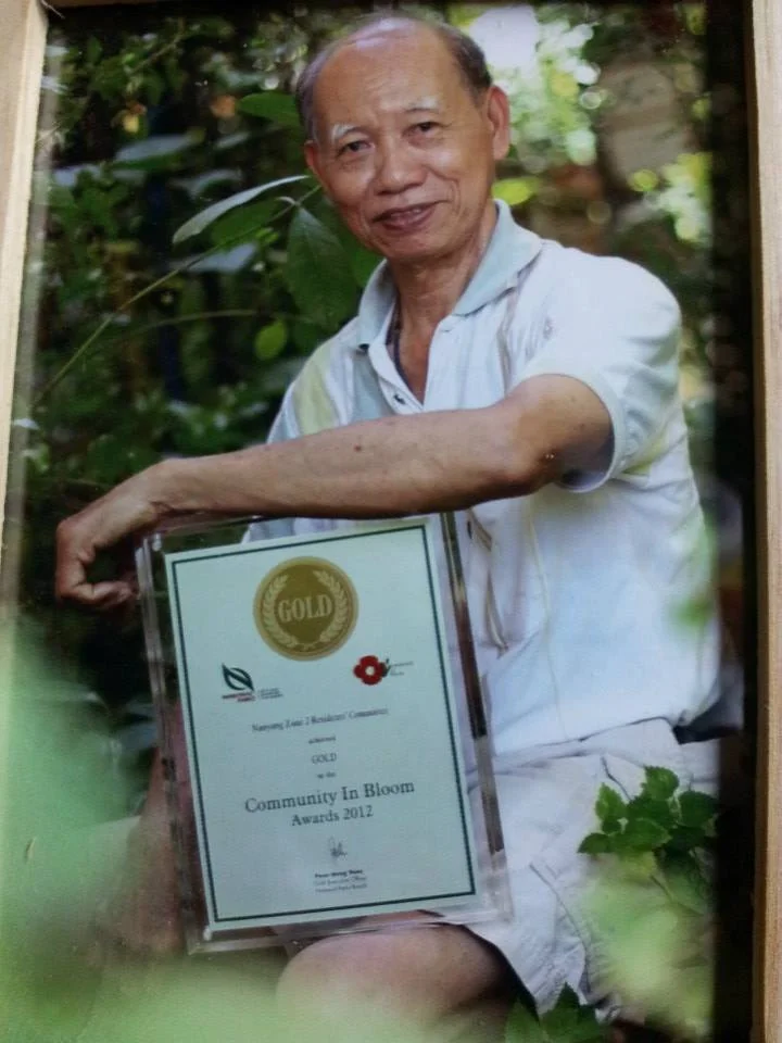 Uncle Tan, with Gold Award of Community in Bloom 2012