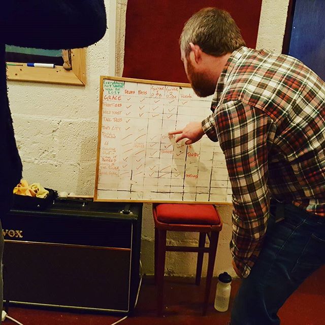 Nearly there now! Ticking those boxes is satisfying!  Peader Melhorns #album is almost  tracked with #musicproducer Kevin Lowery at the helm.
#recording #recordingstudio #studiolife #music #musicproduction @chocofactorydublin