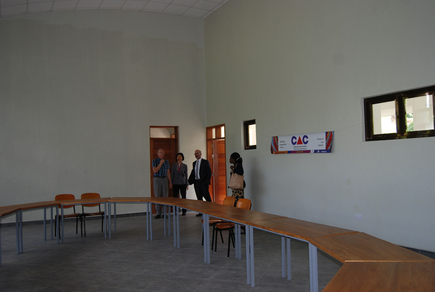  The furniture is inside the Conference Building. 