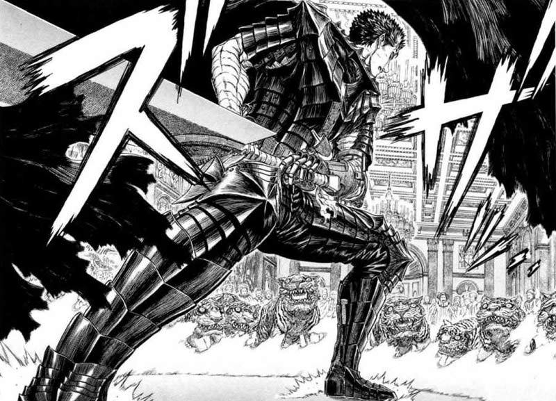 Manga "Berserk" battle scene