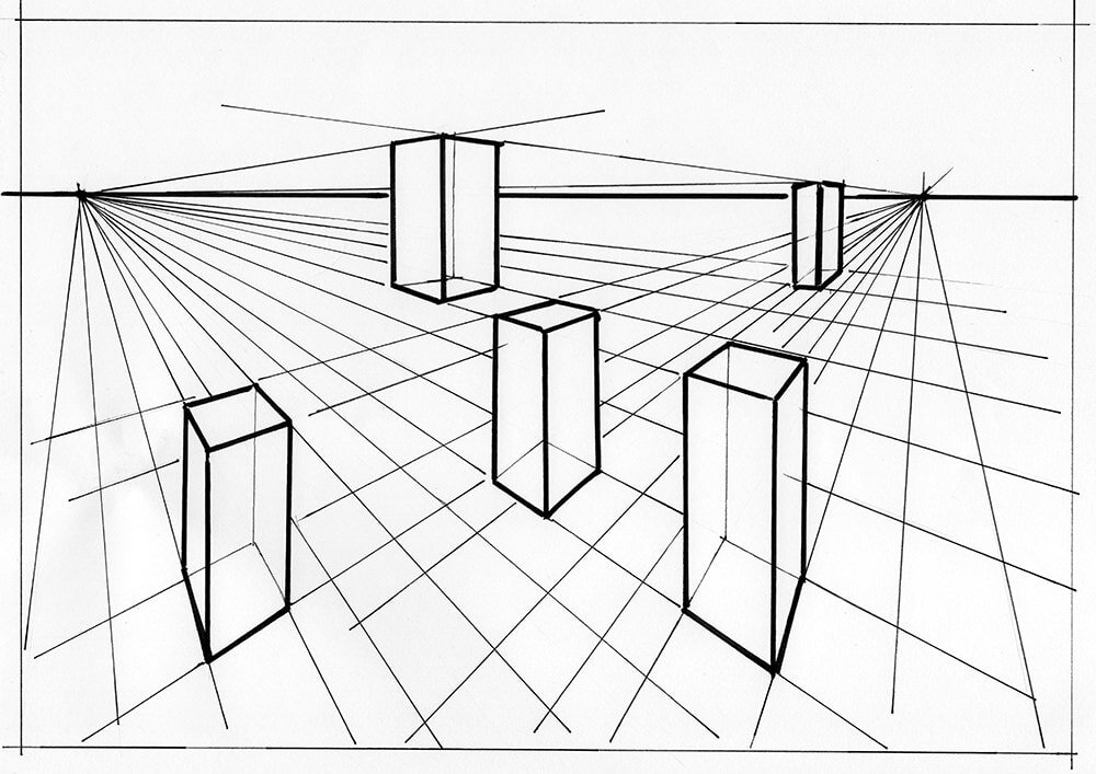 Perspective Sketches  Drawings How to Draw Buildings Teens ages 1318   Boca Raton Museum of Art