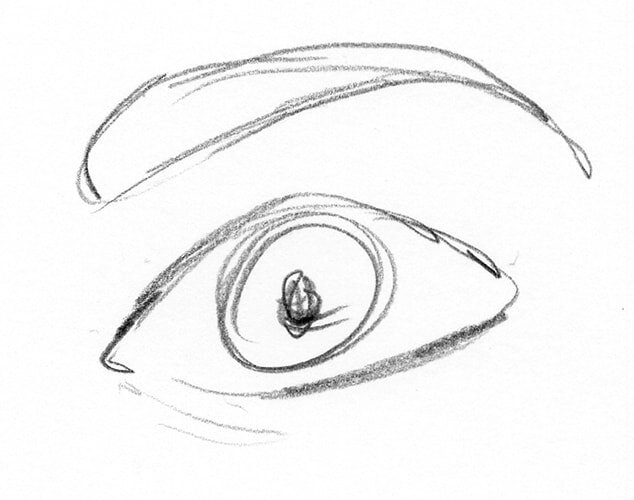 how to draw basic eyes