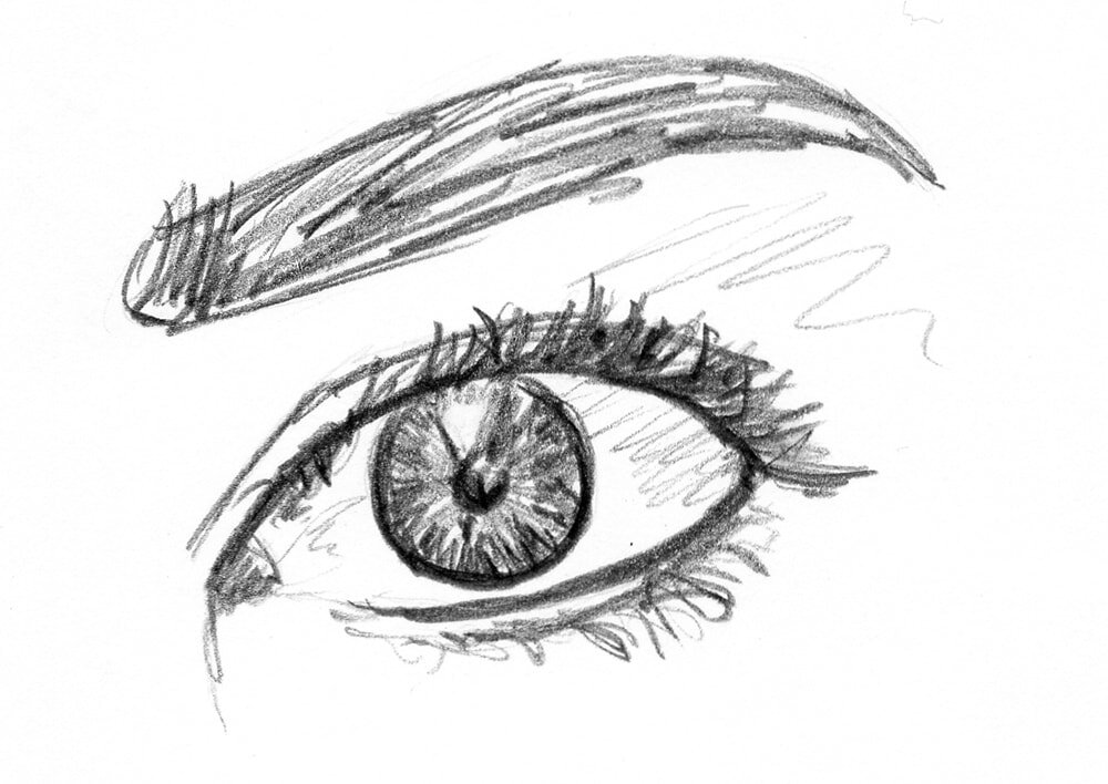 Beautiful eye sketch, drawing and Photo — Steemit-saigonsouth.com.vn