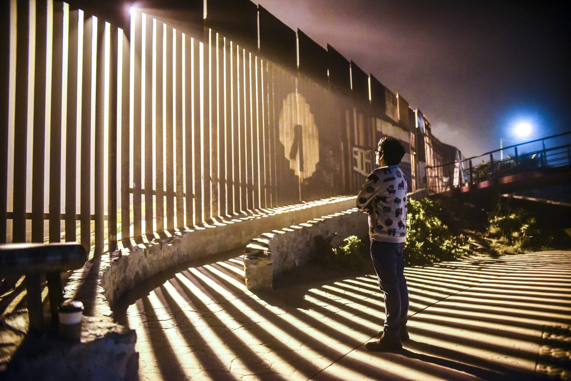 Jhonatan Carbonell portrait at Tijuana, Mexicos Friendship Park 