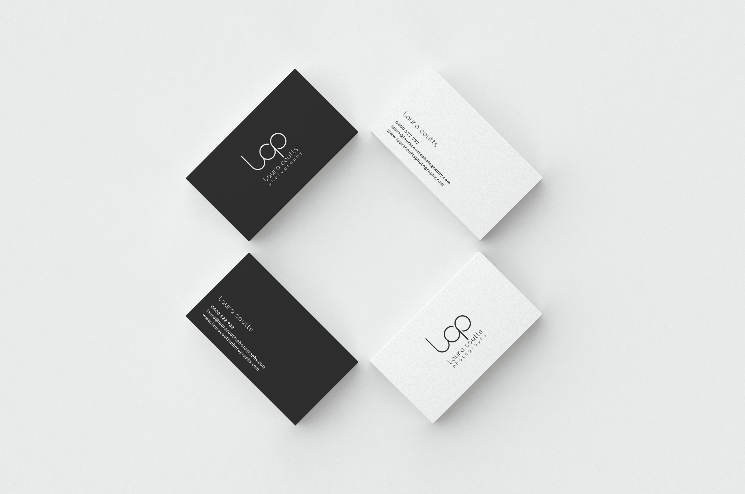 Business card and logo design for small business for Laura Coutts Photography