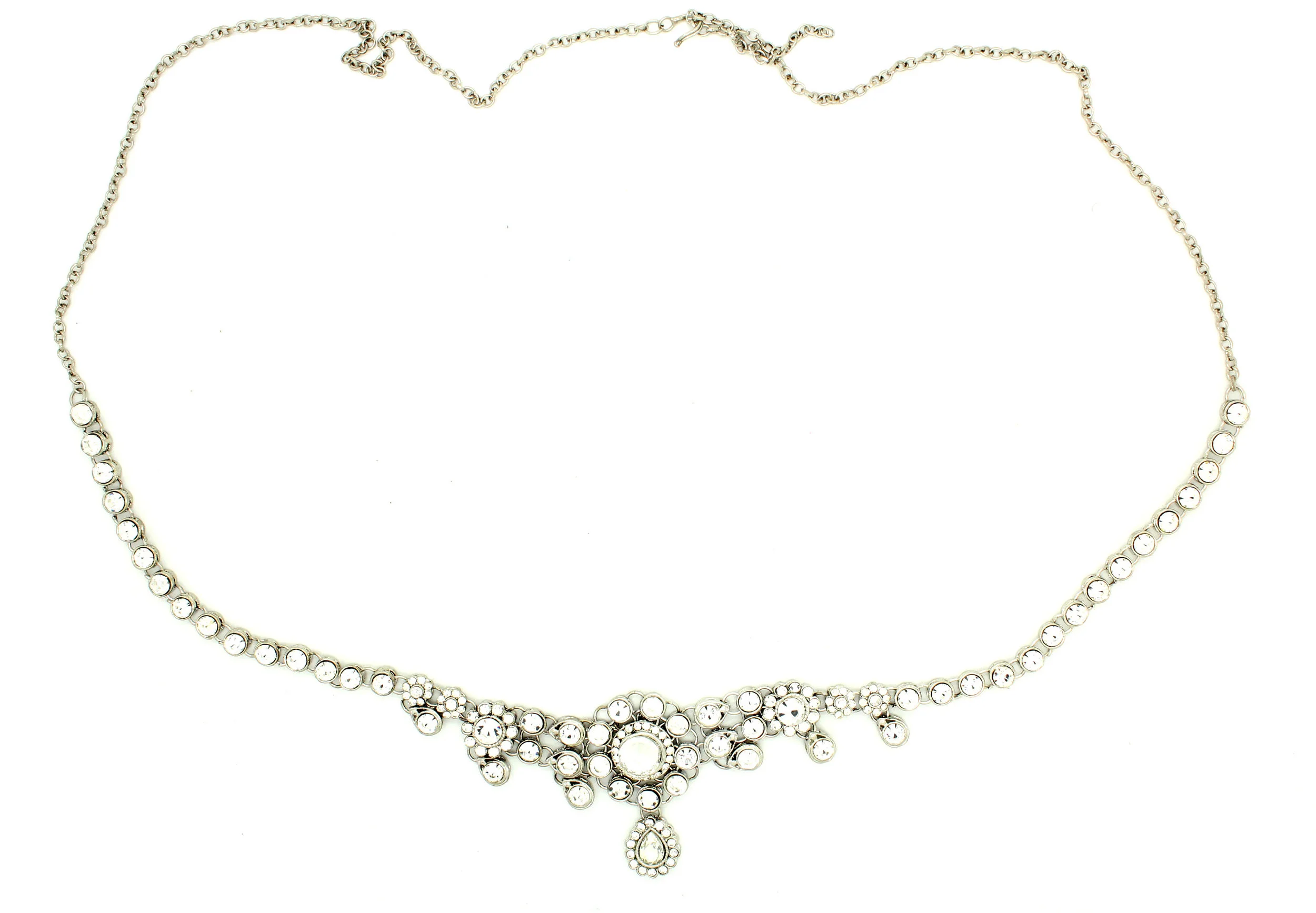 Silver Kundan Stone Waist Chain Saree Sari Belt Indian Jewellery Jewelry 