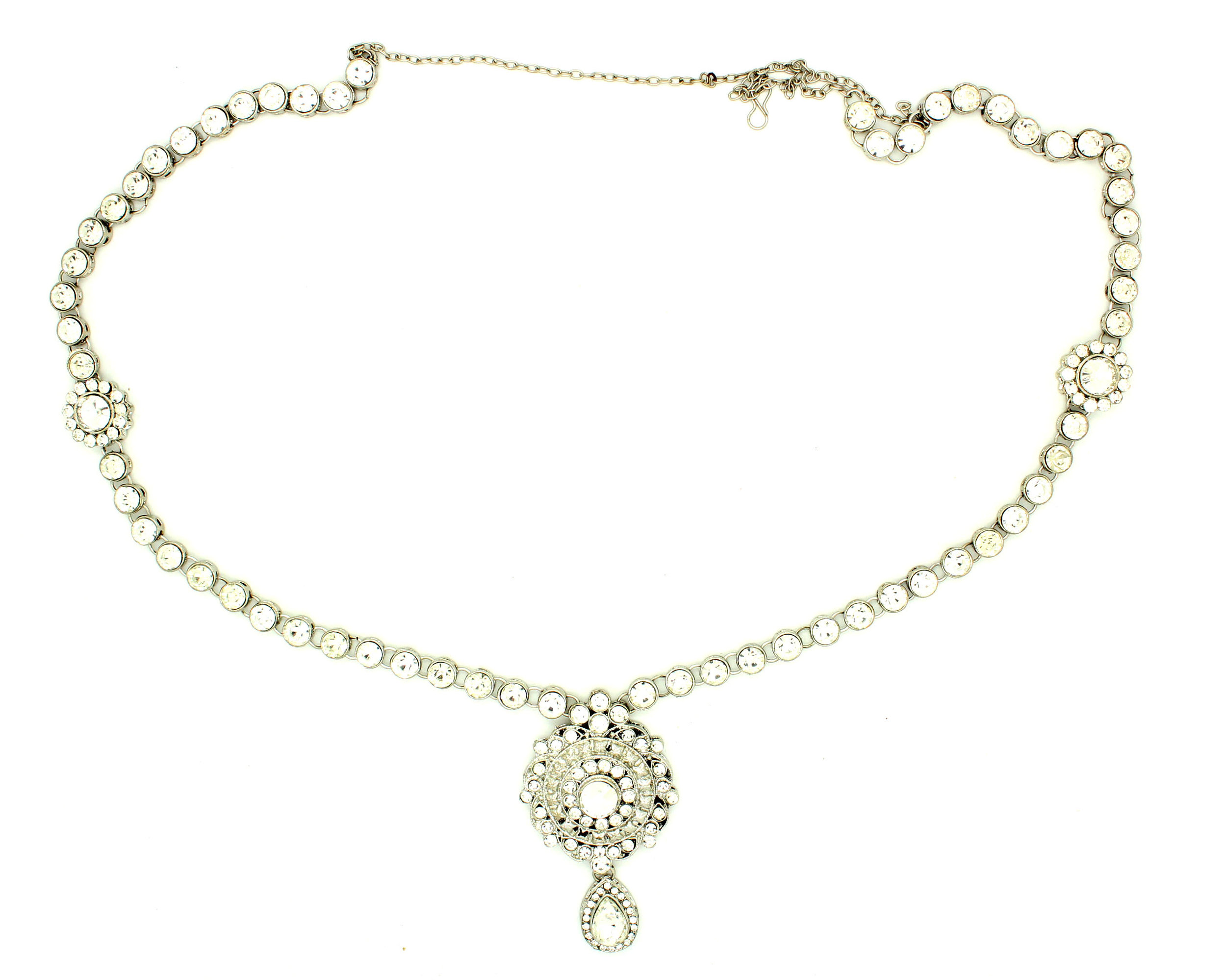 Silver Kundan 'SAAVI' Waist Chain Sari Belt