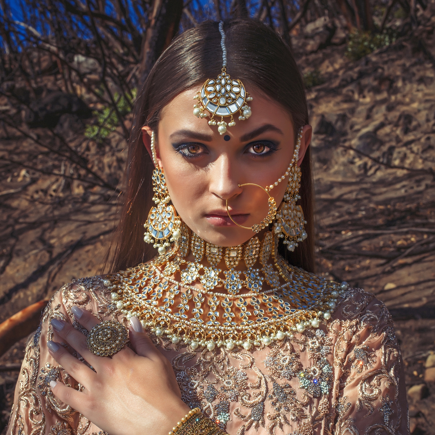 Indian bridal set/Wedding choker Set/mirror jewelry/mirror Indian choker/Shisha Indian Choker/Indian blue Jewelry/Sabyasachi necklace Weddings Jewellery Jewellery Sets 