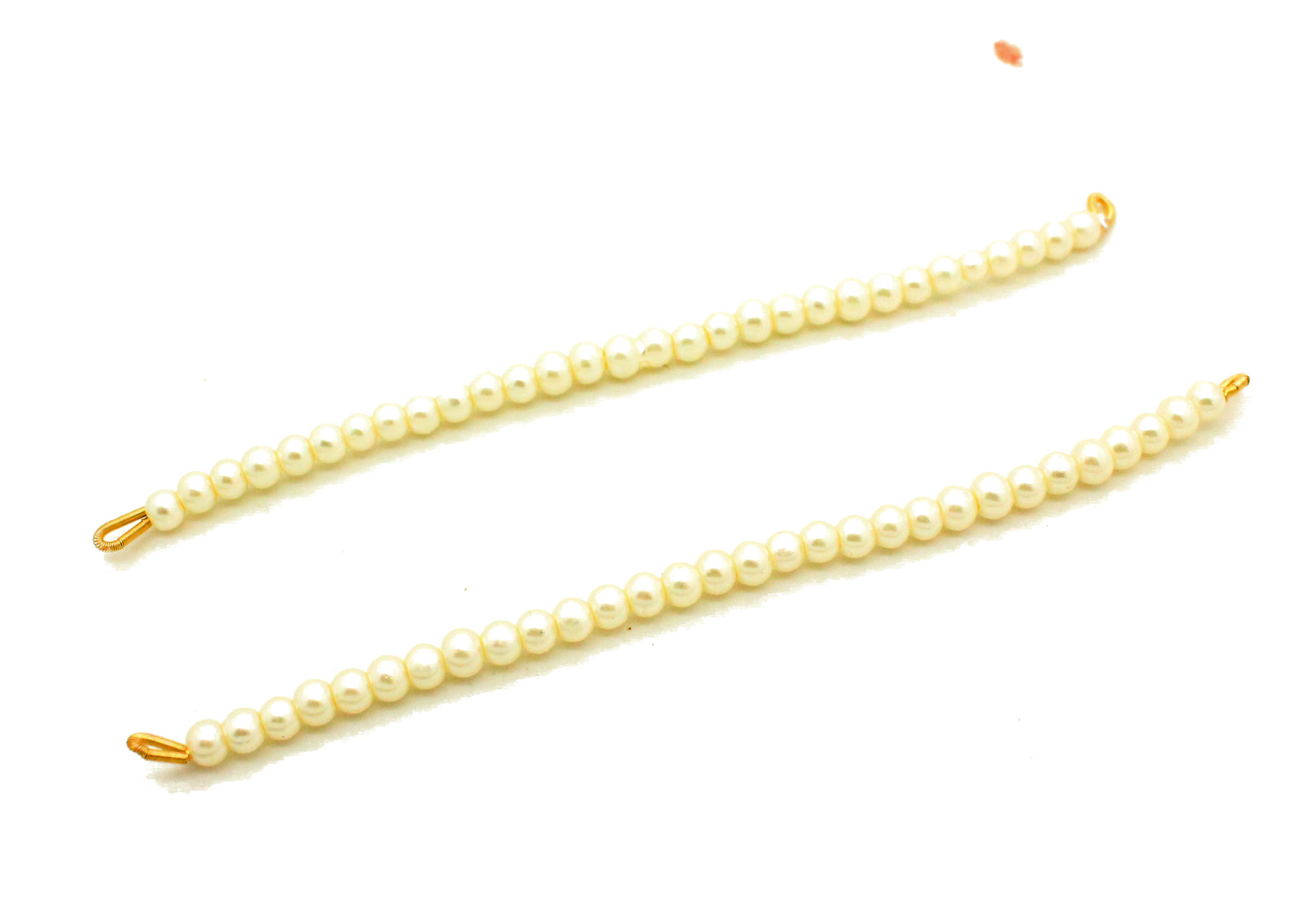 Maroon Ivory Pearl 1 Layer Jhumki Earring Support Chains Saharay