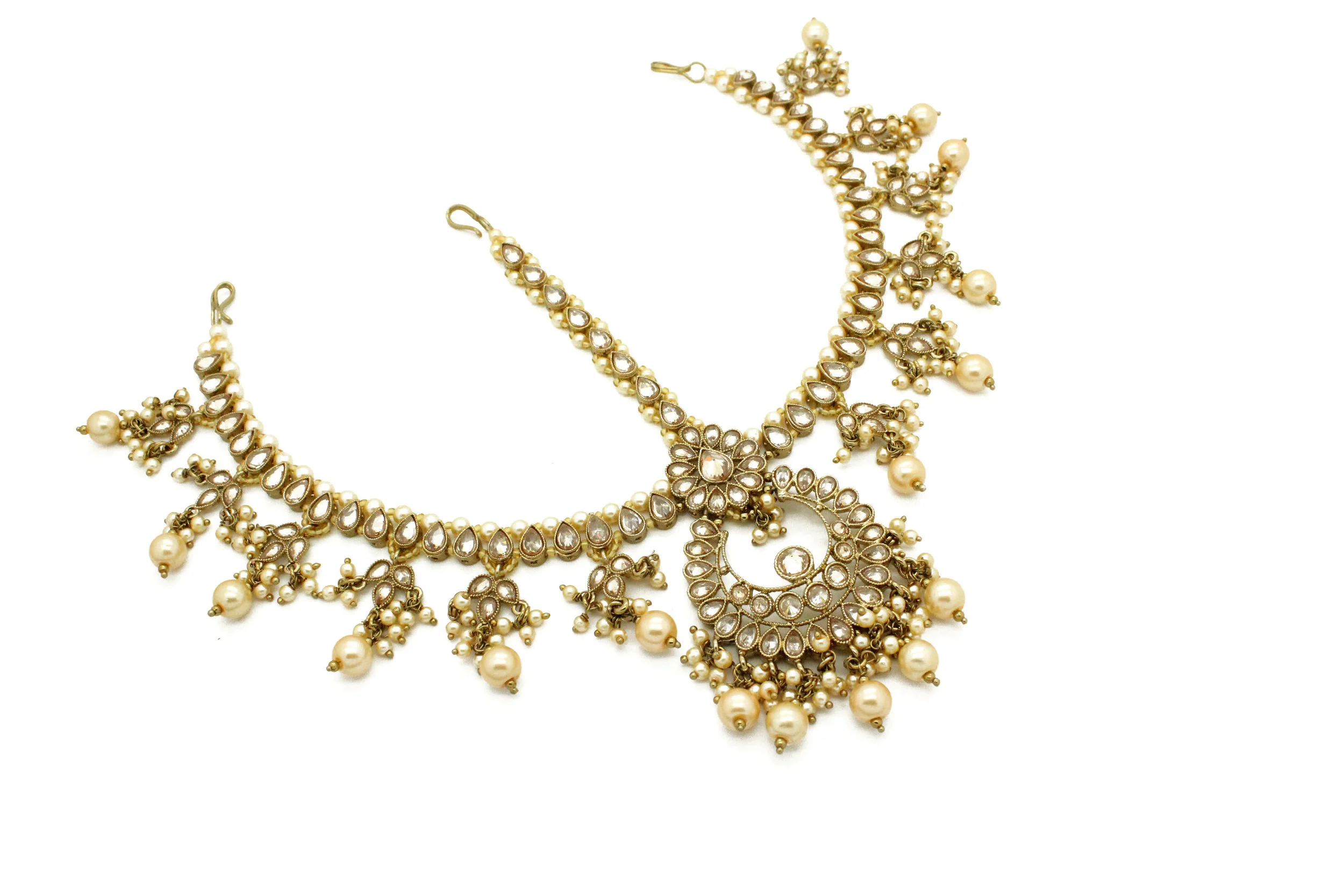 Antique Gold 'AVANTIKA' Matha Patti Headpiece