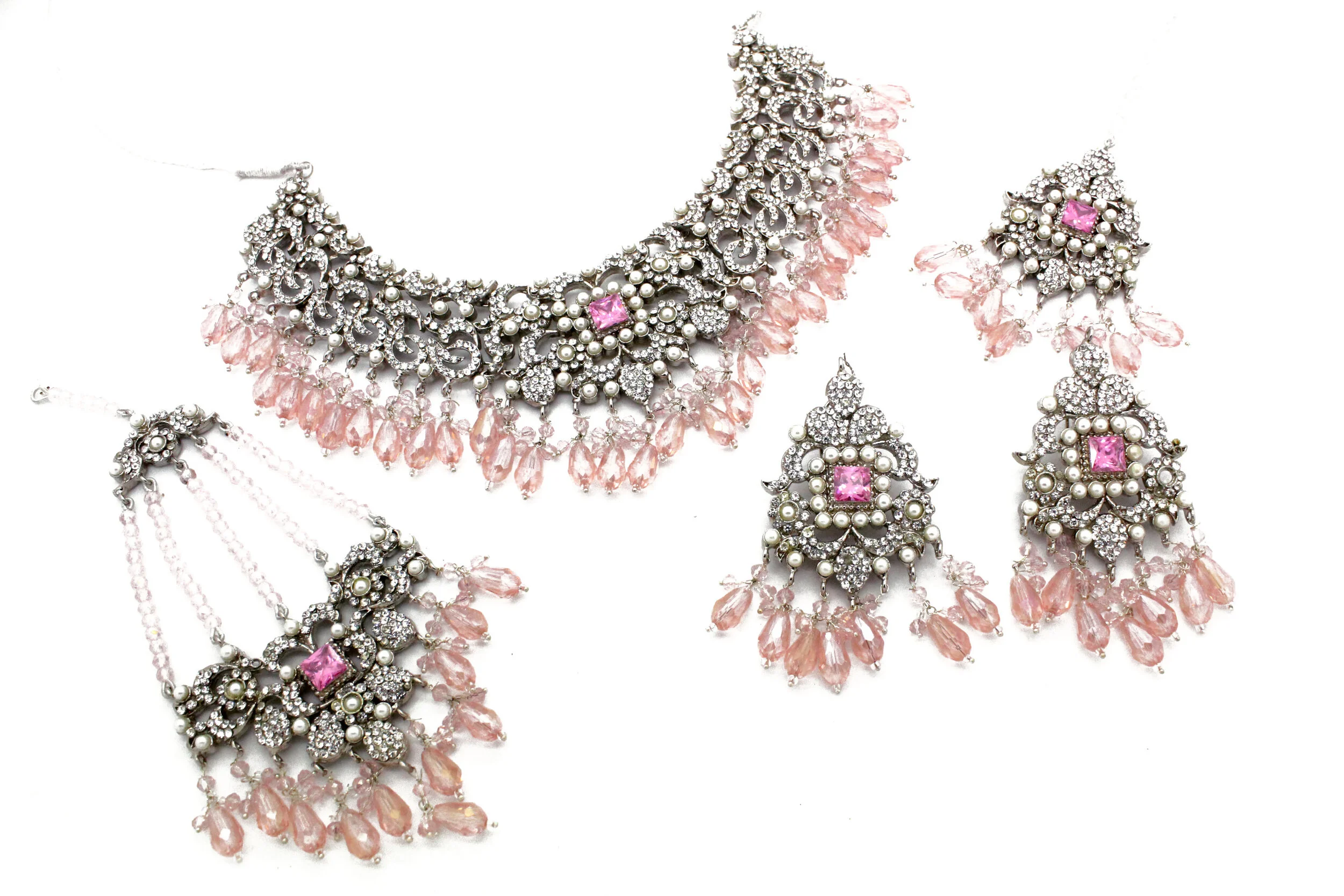 Silver Baby Pink 'JAANVI' Bridal 