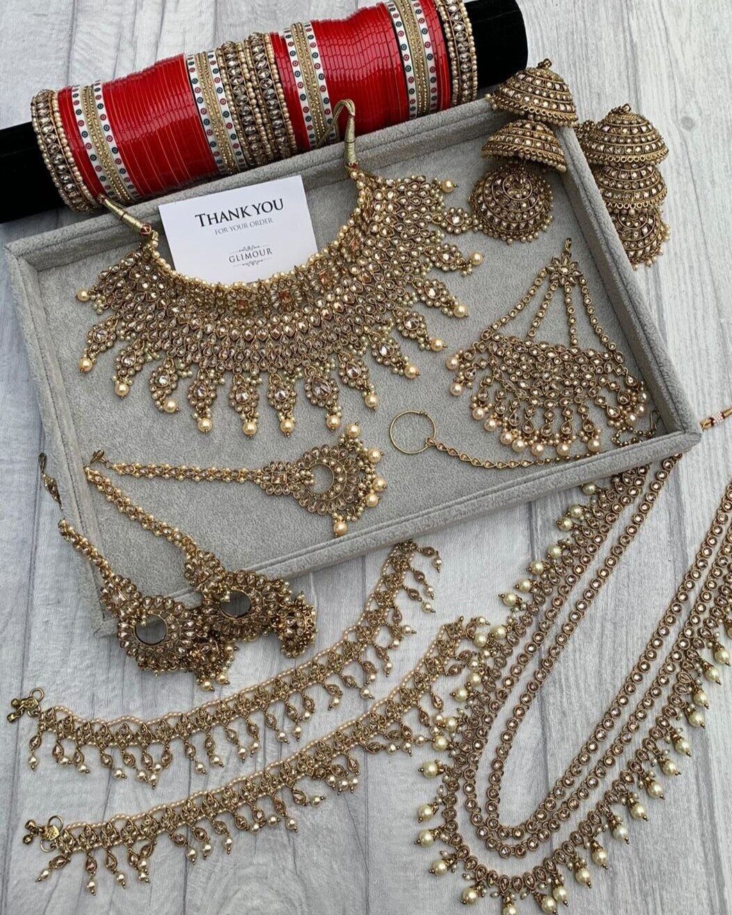 UK Indian Bollywood Jewelry Fashion Gold Plated Wedding Necklace Earring Set A12 
