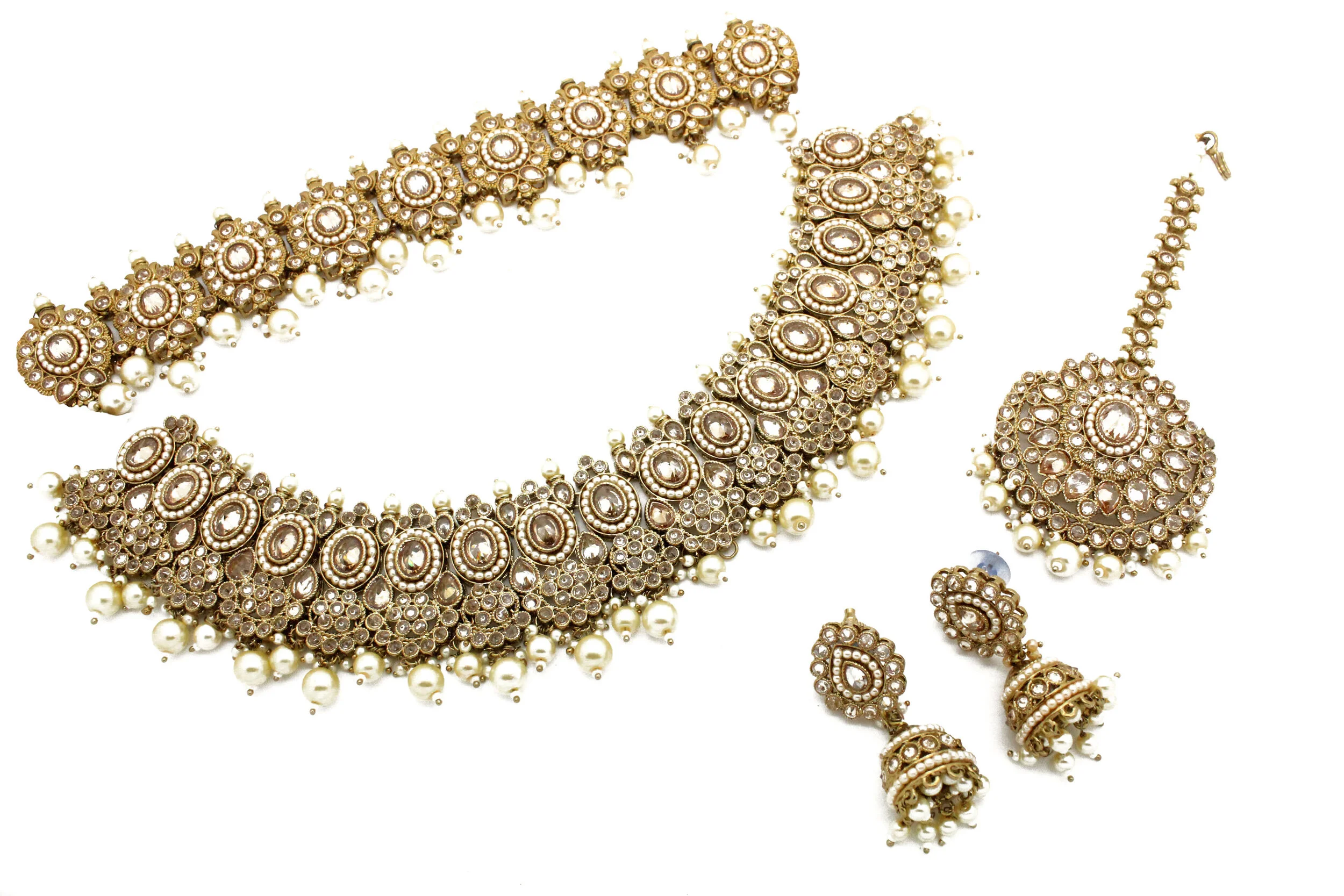 Antique Gold 'ANOKI' Choker Necklace 