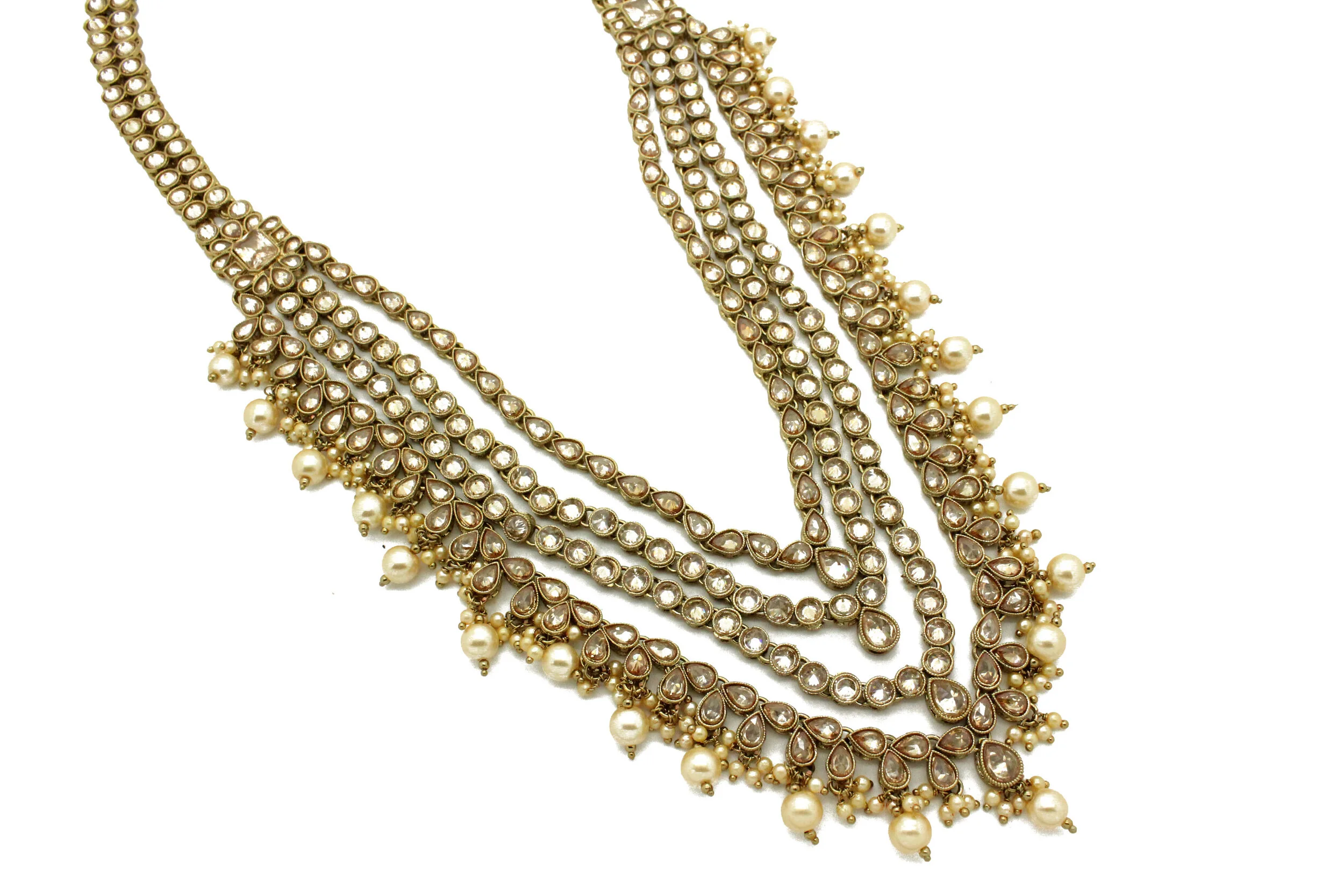 Antique Gold Layered Indian Asian Mala 