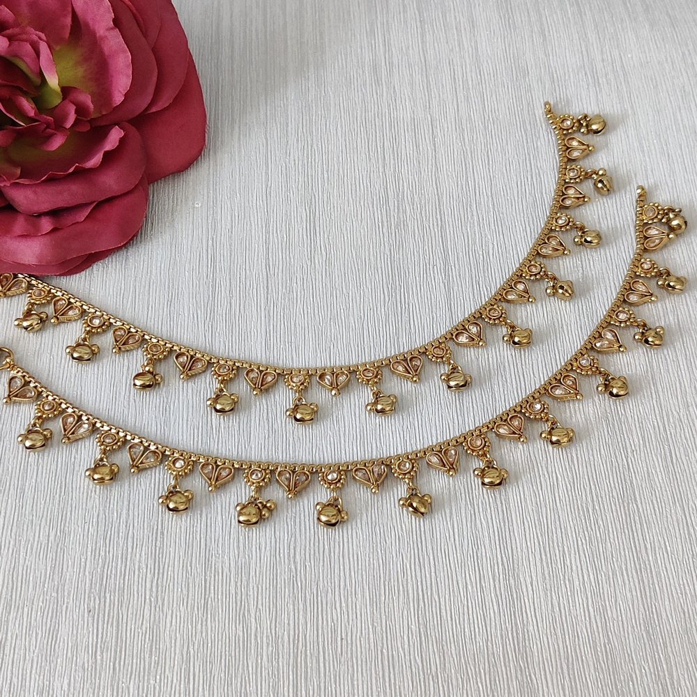 Anklet Payal Chain Style Chain Indian Pakistan Anklet Party Wedding Dark2 UK SLR 
