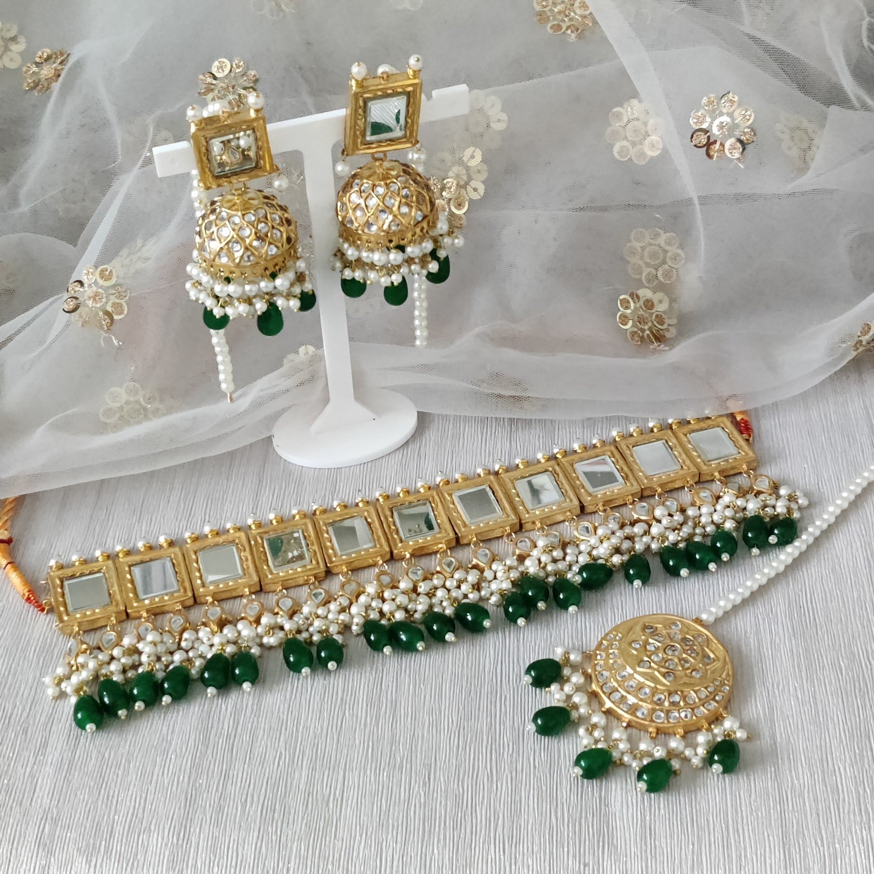 Super Deal at Low price! | Multi strand beaded choker | Indian wedding –  Indian Designs
