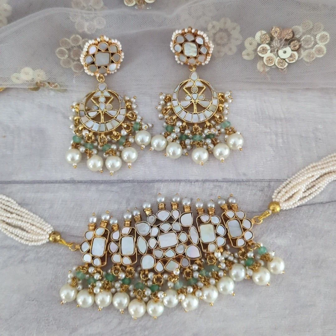 Kundan Moti Choker Designs Kundan Moti Choker Necklace Buy Indian