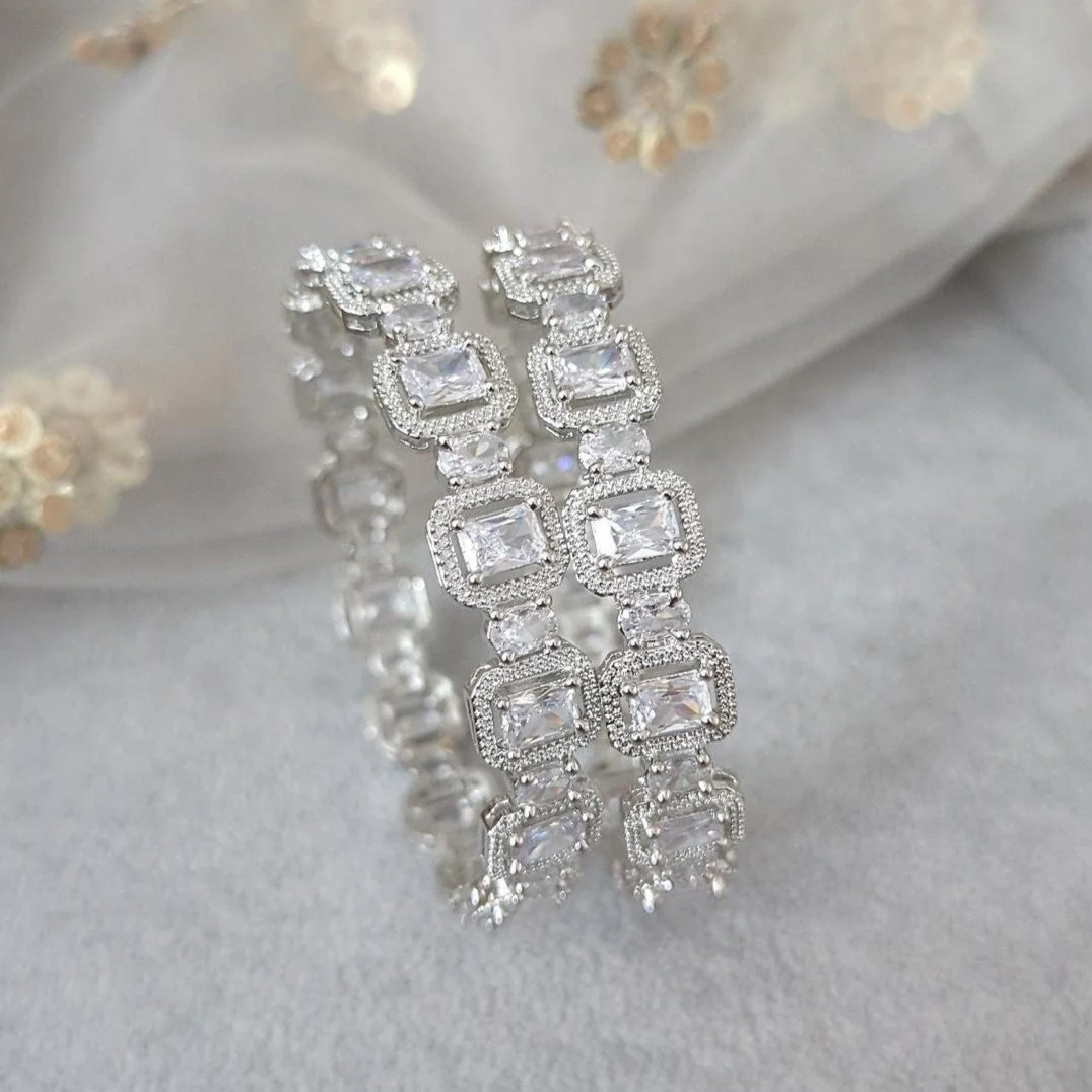 Full American Diamond Indian Asian Kangan Bangles Kadey