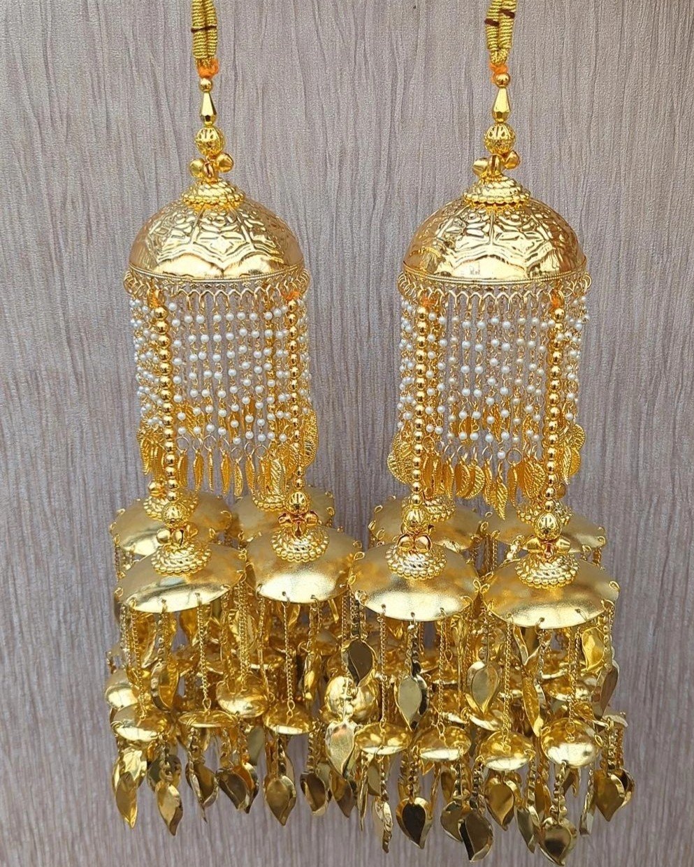Gold Pipal Patti Traditional Punjabi Kaleerey