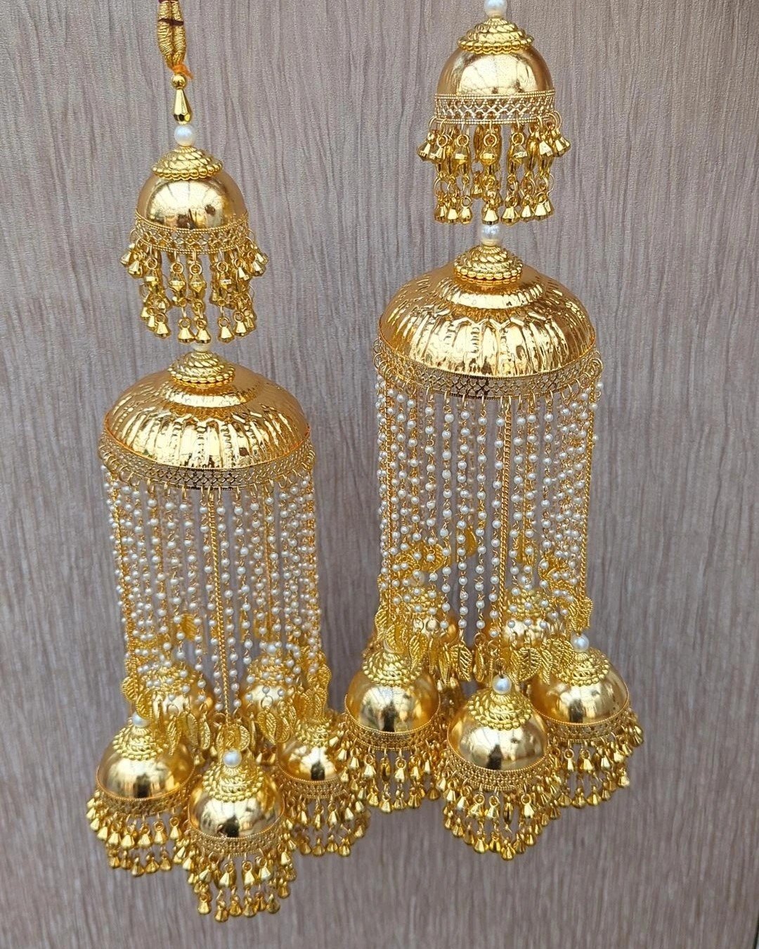 Gold Pipal Patti Traditional Punjabi Kaleerey