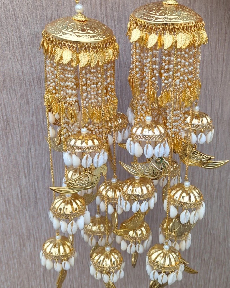 Gold Pipal Patti Shell Traditional Punjabi Kaleerey
