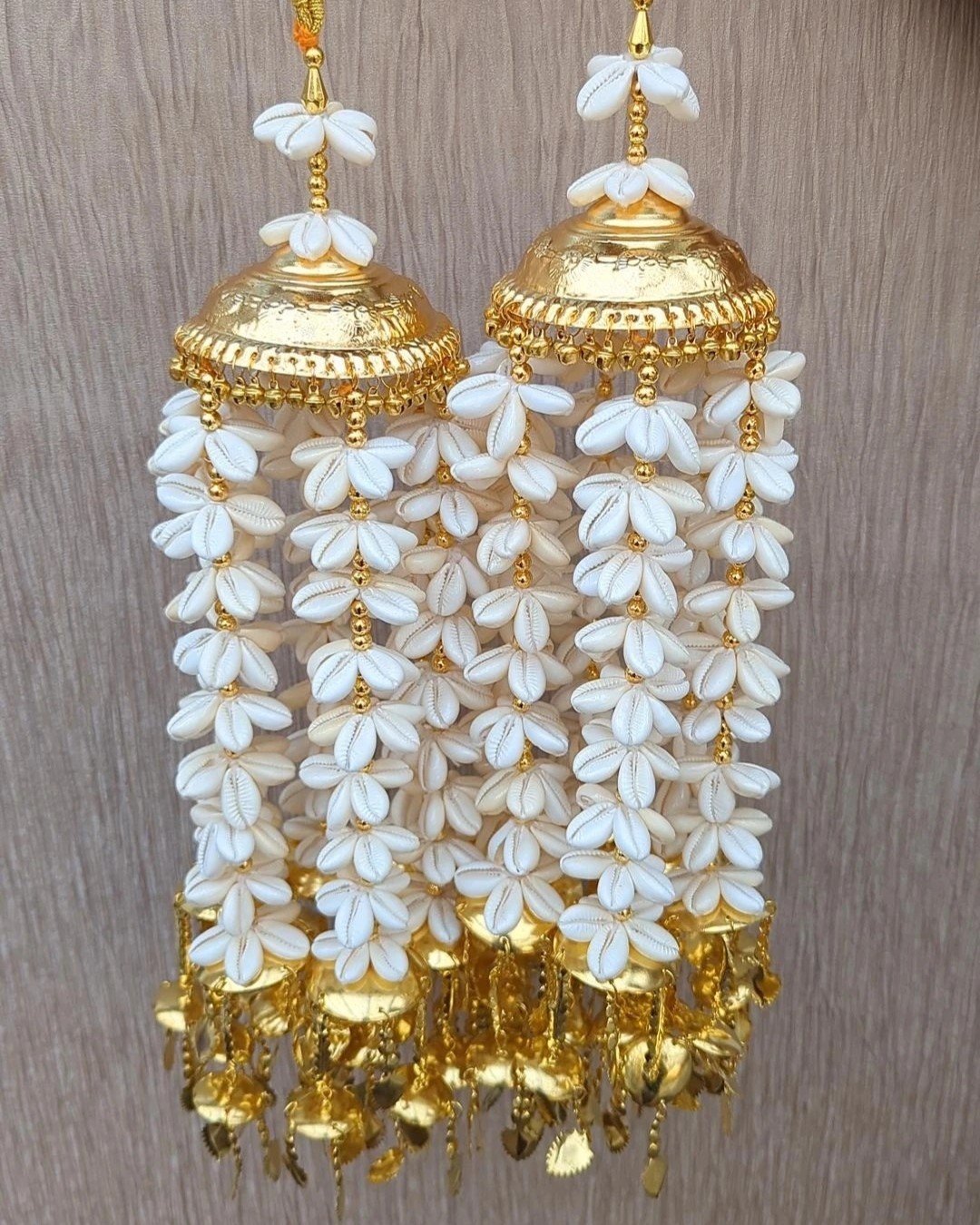 Gold Pipal Patti Shell Traditional Punjabi Kaleerey