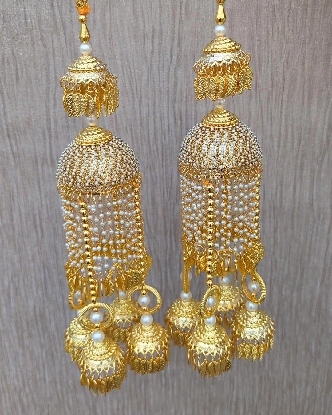 Gold Pipal Patti Traditional Punjabi Kaleerey