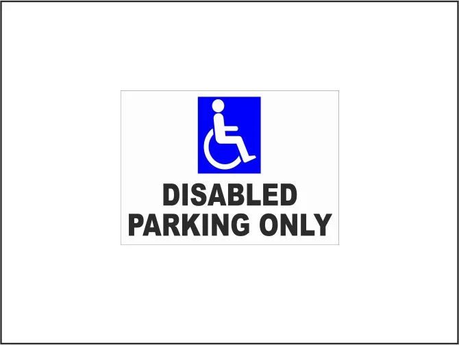 Disabled Parking Only