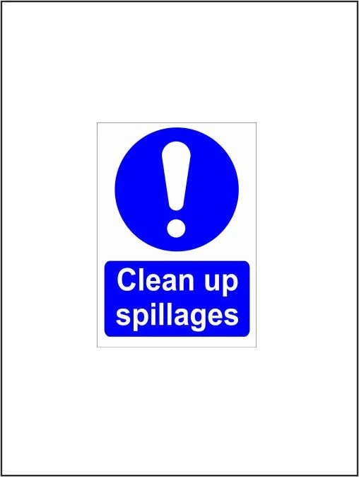 Clean Up Spillages A6