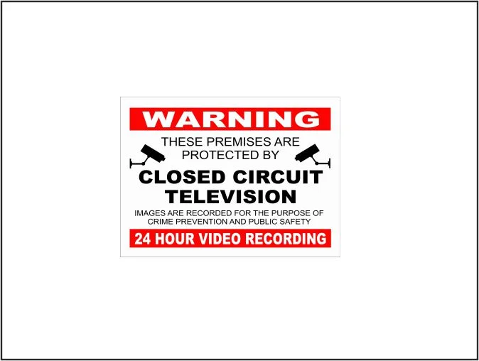 Red Closed Circuit Television (CCTV)