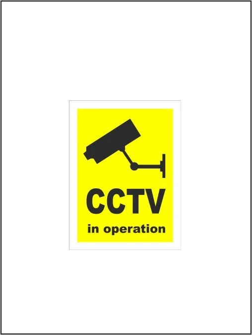 Yellow CCTV In Operation