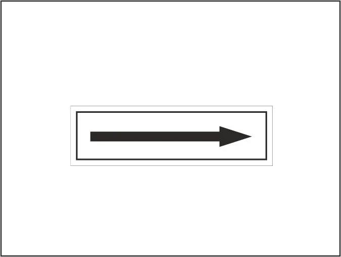 Black Arrow Door Sign