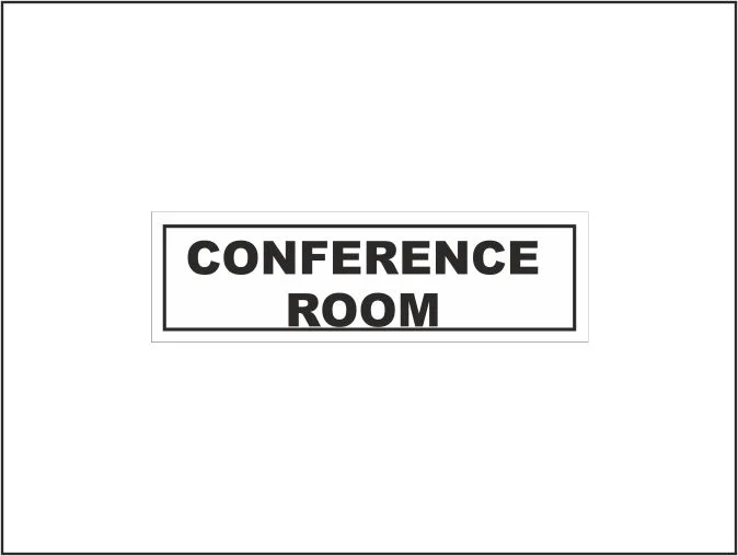 Black Conference Room Door Sign
