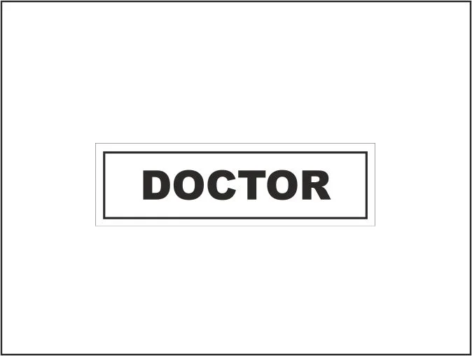Doctor Door Sign