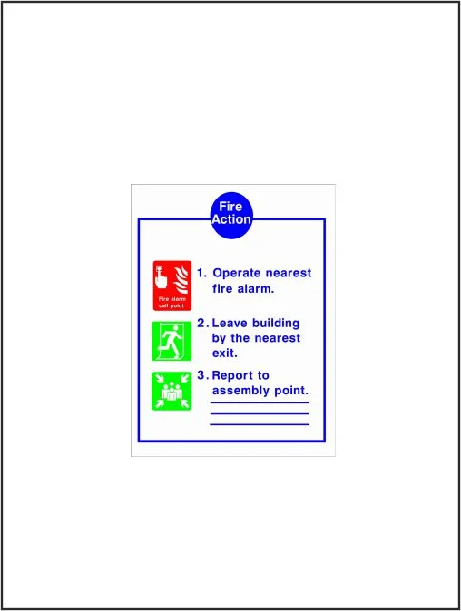 Fire Action If You Discover A Fire Do Not Use Lift...